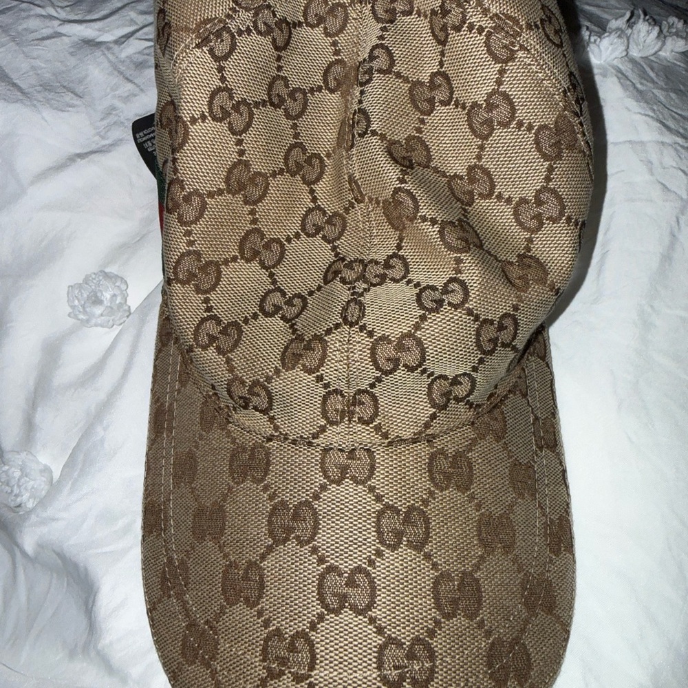 Gucci Beige GG Pattern Hat